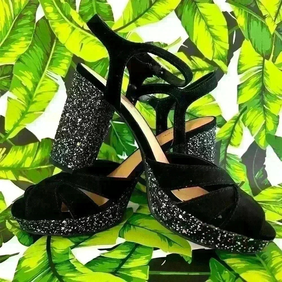 Jellypop Shoes - Jellypop Elenor 4 inch heels with glitter accent